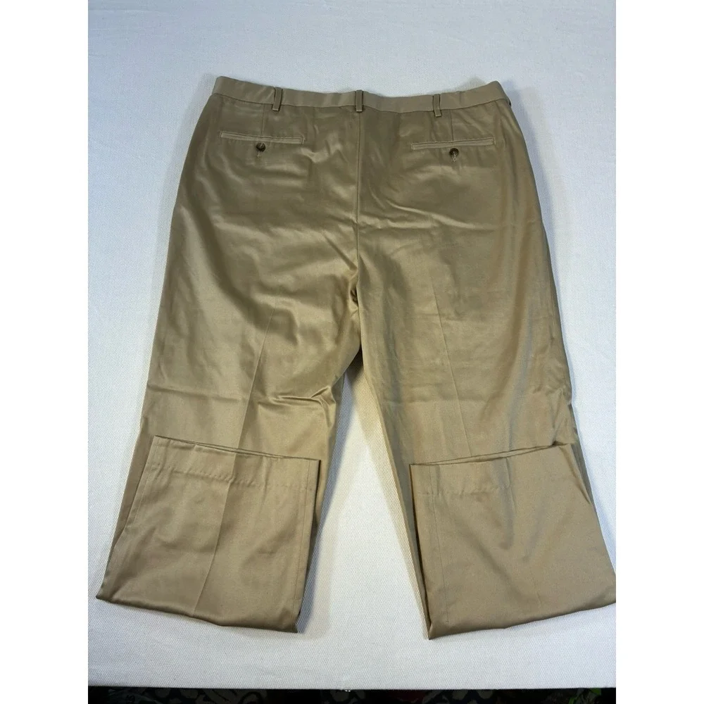 Lands' End Men's Traditional Fit‎ Khaki Chino Pants Size 42